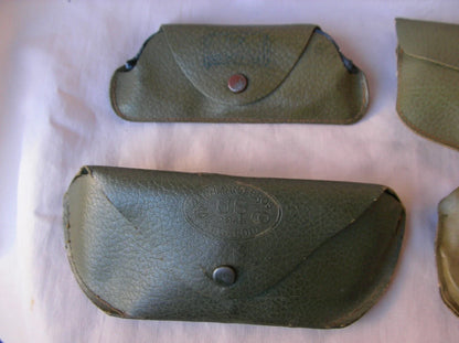 WWII – Lot de 4 Paires de Lunettes de Soleil Militaires Américaines avec Étuis (1944-1945)