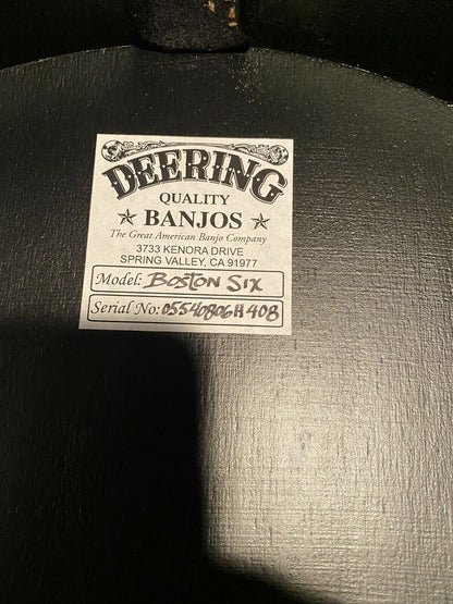 Magnifique Deering Boston Banjo 6 cordes