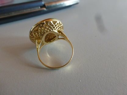 BAGUE OR JAUNE 18 CARATS PIÈCE OR 20 FRS MARIANNE