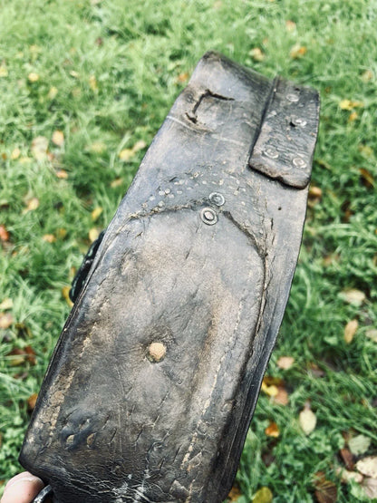 ANCIENNE CLOCHE SONNAILLE FER FORGE ART POPULAIRE DEVOUASSOUD