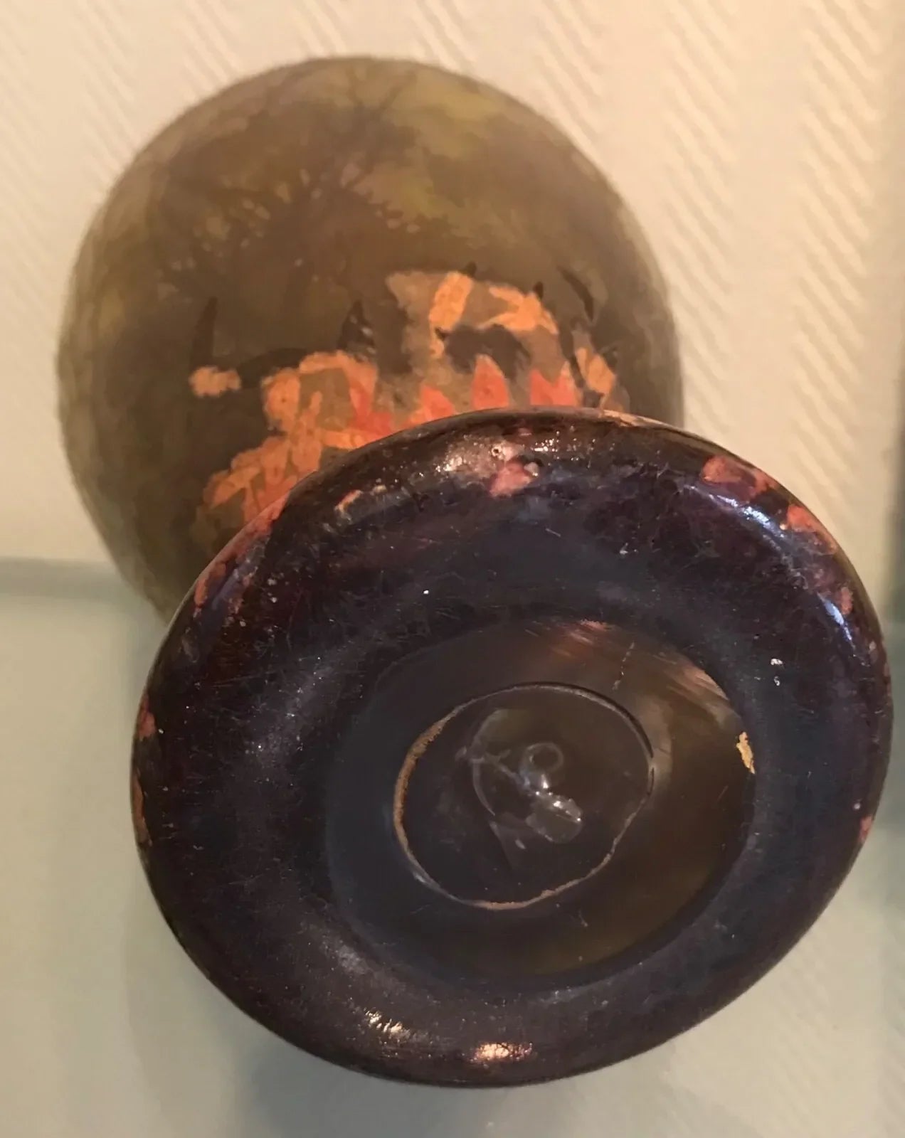 VASE DAUM NANCY ÉMAILLÉ