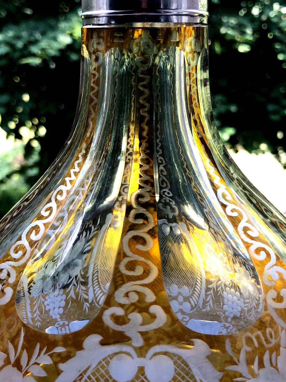 Grande Carafe en Cristal en argent massif
