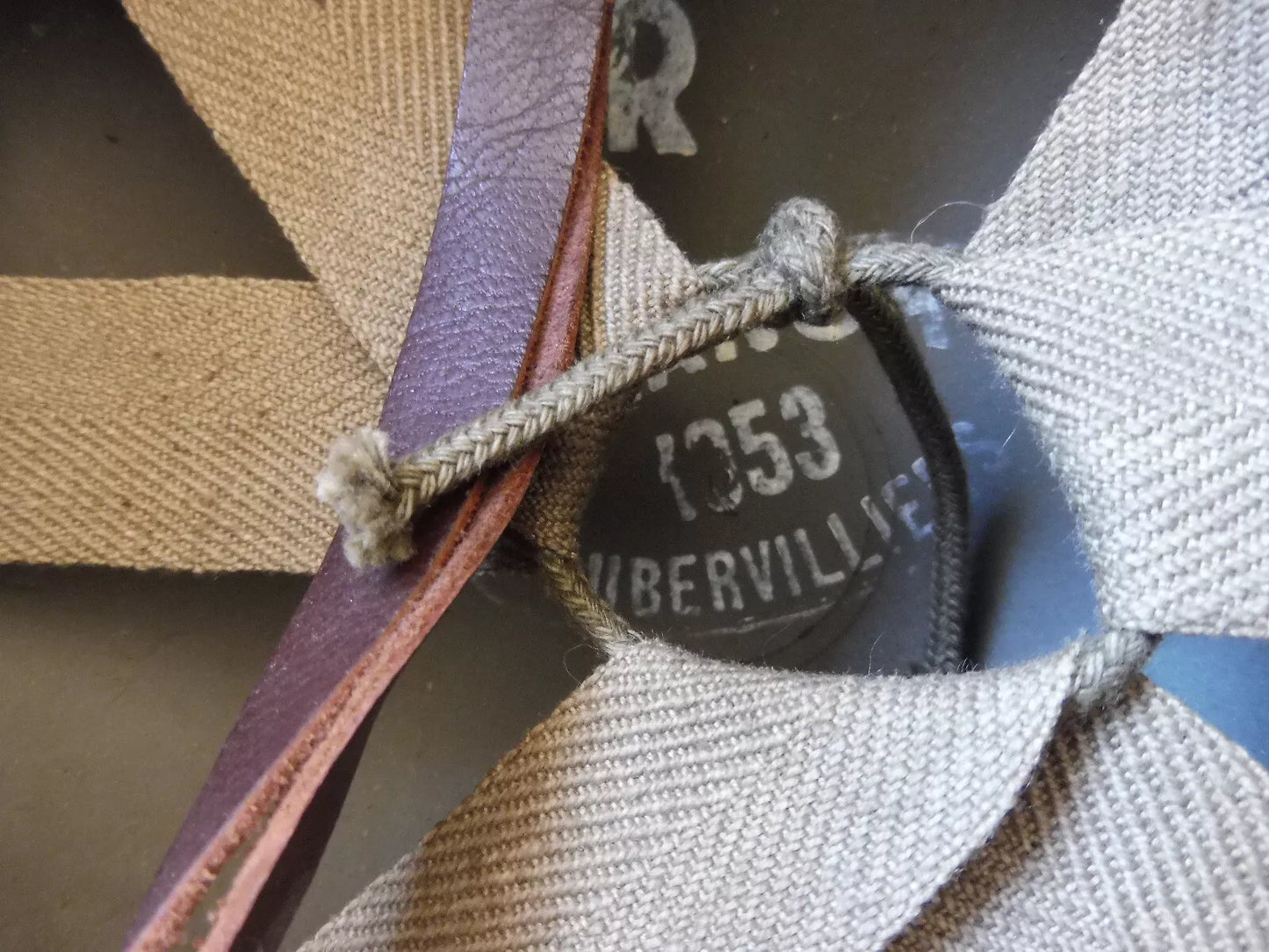 CASQUE PARACHUTISTE COMPLET MODELE 51 ORIGINAL 1953