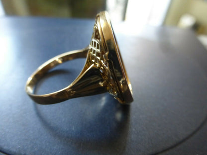 BAGUE OR JAUNE 18 CARATS PIÈCE OR 20 FRS MARIANNE