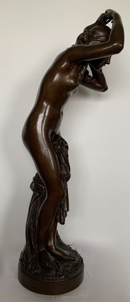 Sculpture en bronze à patine brune