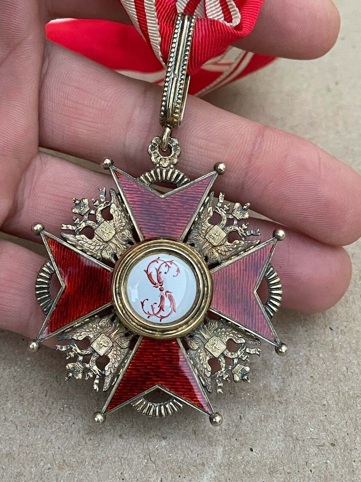 Médaille croix de l'ordre de saint stanislas