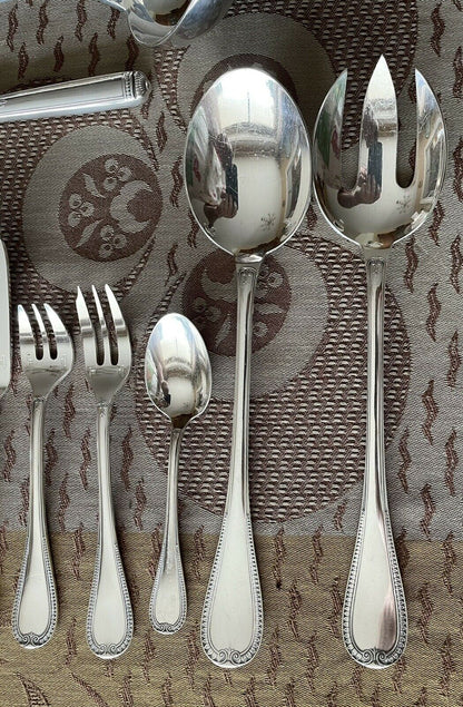 MENAGERE EN METAL ARGENTE CHRISTOFLE MODELE MALMAISON