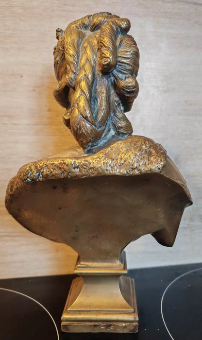 Ancien buste en bronze reine Marie Antoinette
