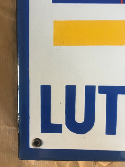 Ancienne plaque émaillée bière de Lutterbach