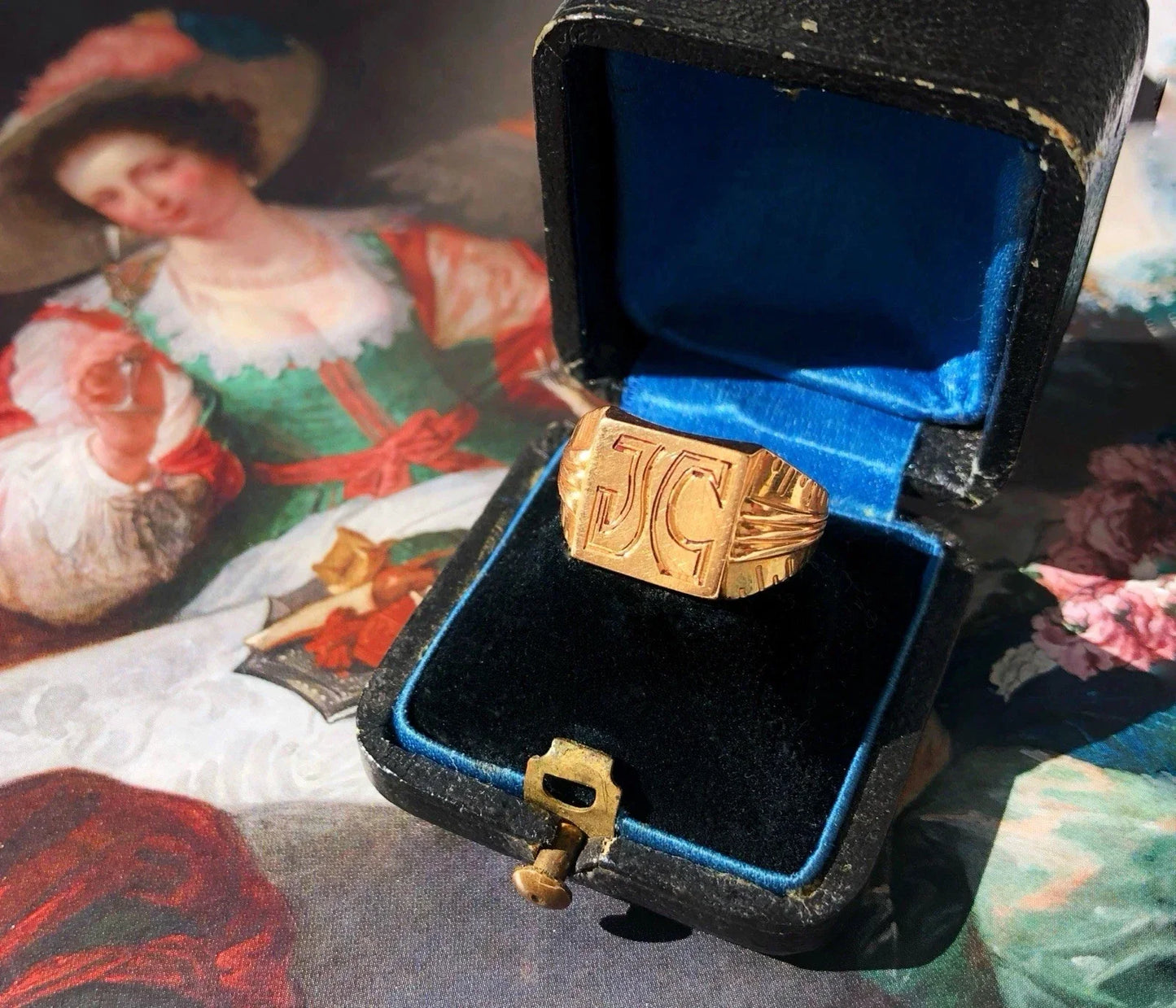 Bague chevalière en or 18 carats
