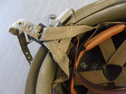 CASQUE PARACHUTISTE COMPLET MODELE 51 ORIGINAL 1953