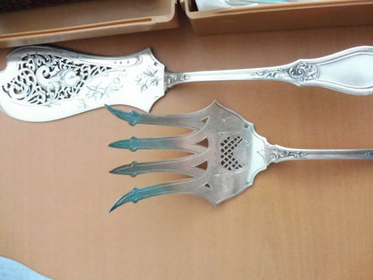 SUPERBE ENSEMBLE EMPIRE ARGENT MASSIF 89 PIECES MINERVE