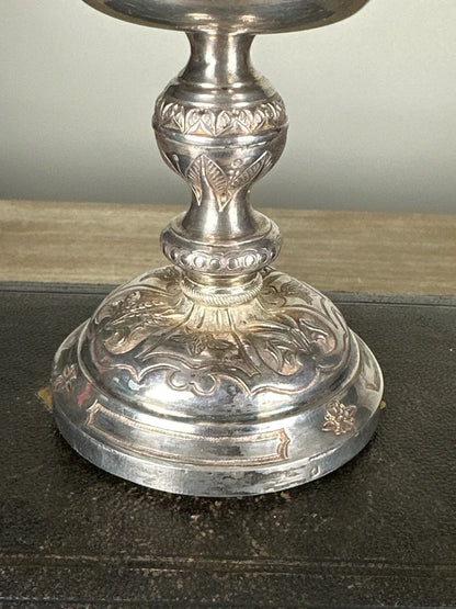 Ciboire en argent massif du XIXe siècle