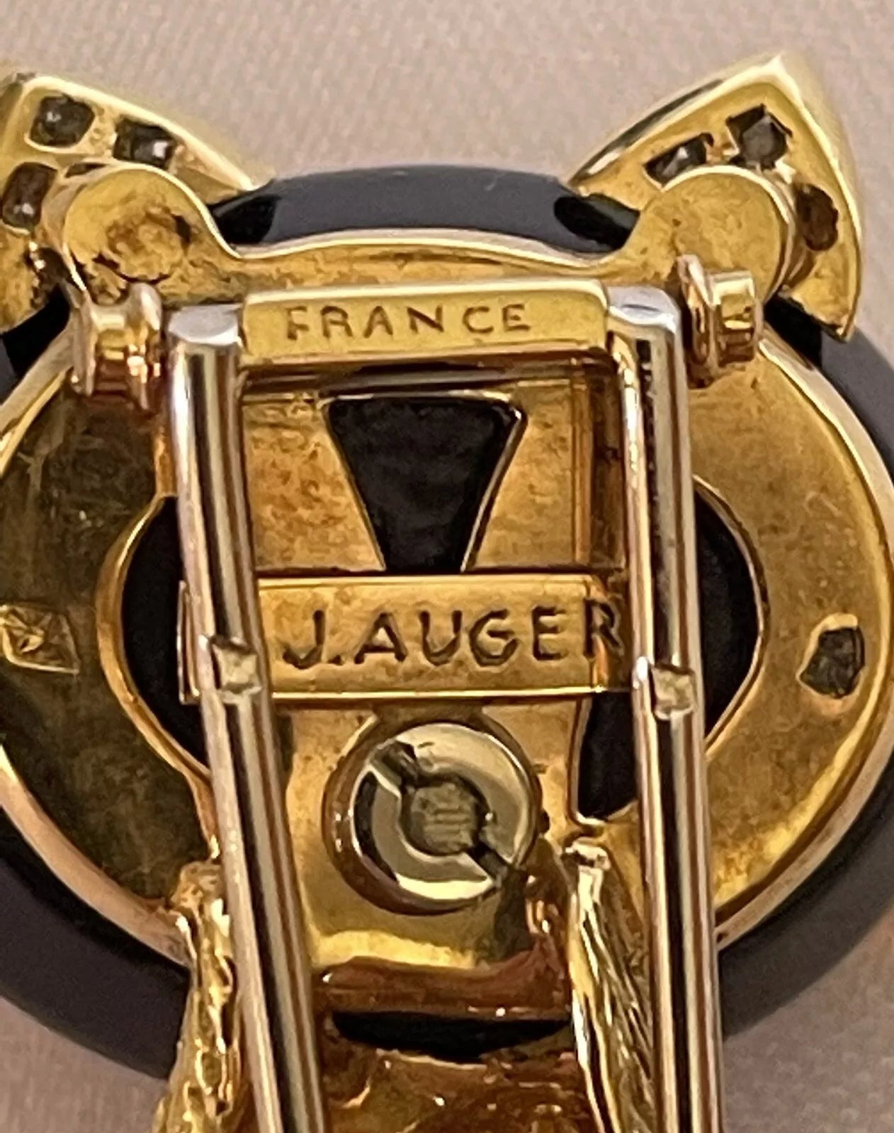 MAGNIFIQUE BROCHE PENDENTIF FRANÇAISE EN OR