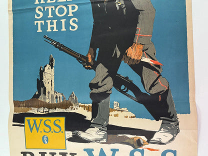 Affiche original propagande américaine Adolph Treidler Allemagne 1915