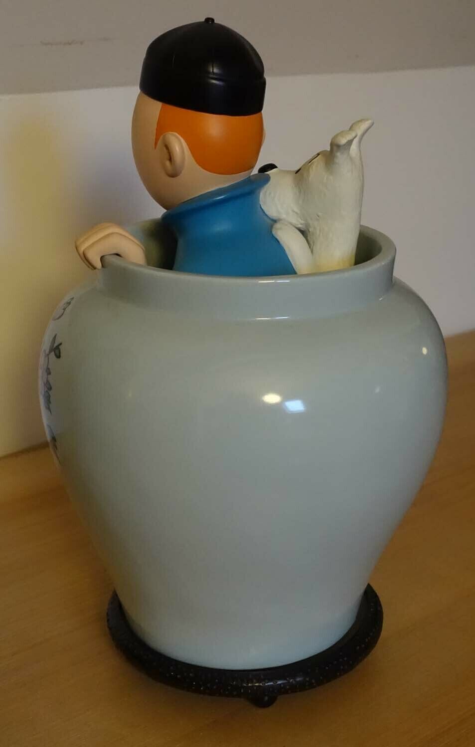 Rare set complet Potiche Tintin Lotus Bleu moulinsart 2011