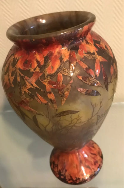 VASE DAUM NANCY ÉMAILLÉ