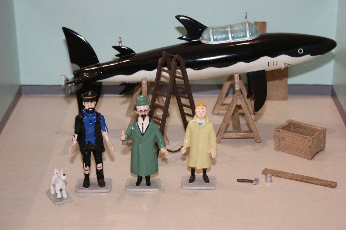 Figurine Tintin Pixi Scène prestige - Le Trésor de Rackham le Rouge