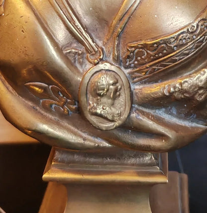Ancien buste en bronze reine Marie Antoinette
