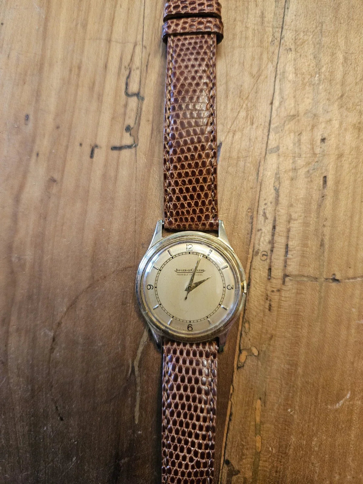 Montre homme Jaeger LeCoultre vintage or 18k 750 massif