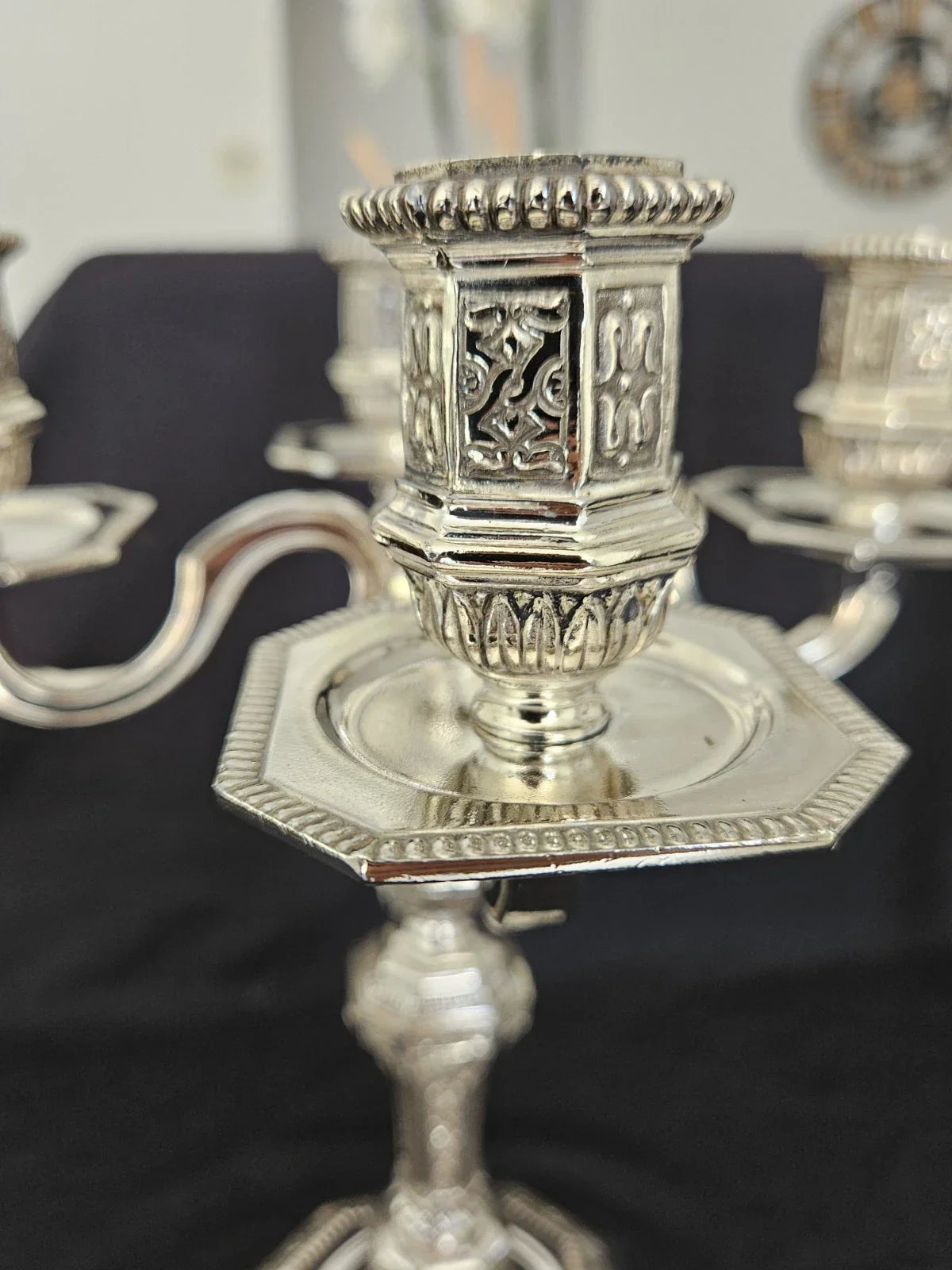 Paire Chandeliers Christofle Duperier