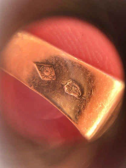 Bague chevalière en or 18 carats