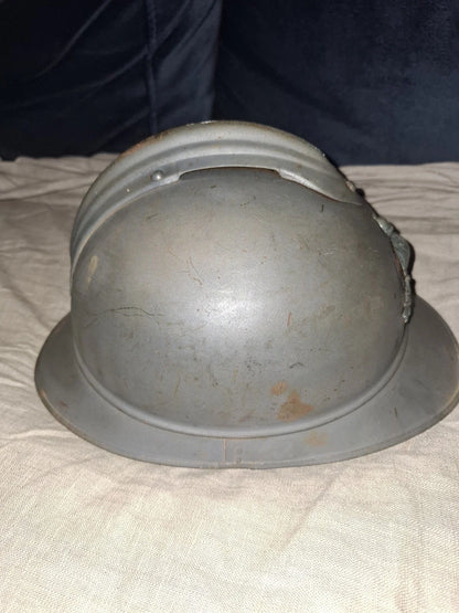 Casque Adrian Modèle 1915 – Génie Français, Insigne 1er Type