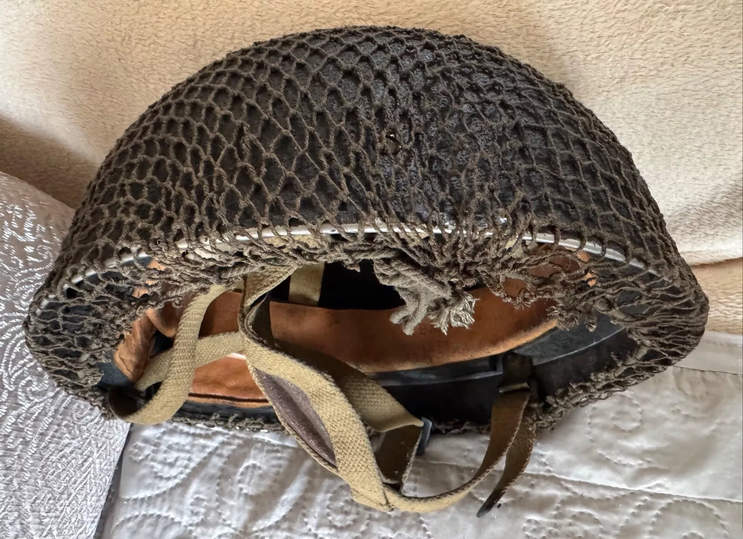 SUPERBE CASQUE GB MK III PARACHUTISTE BRITANNIQUE BMB 1944 SECONDE GUERRE MONDIALE WW2