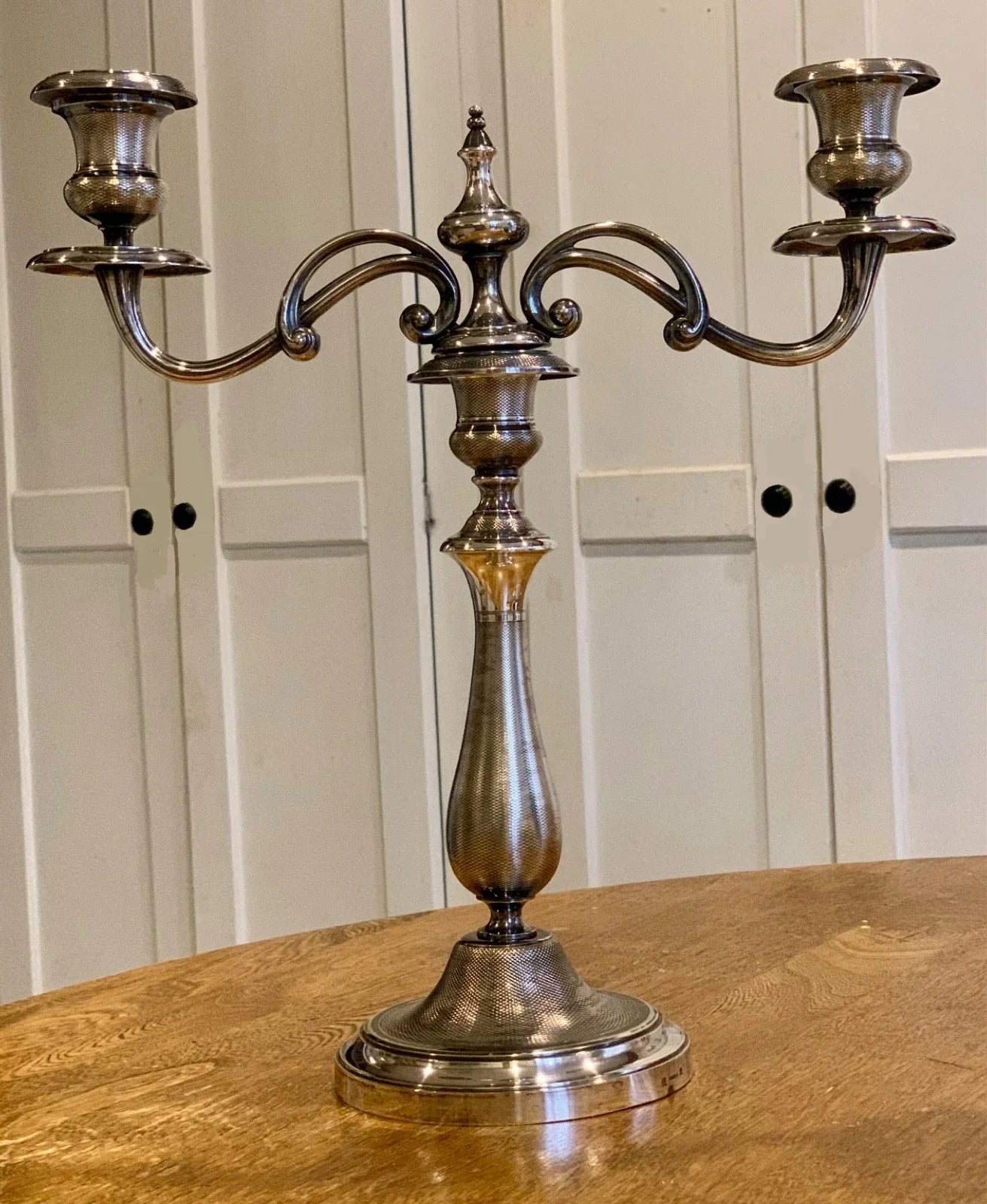Candélabre chandelier en argent Christofle